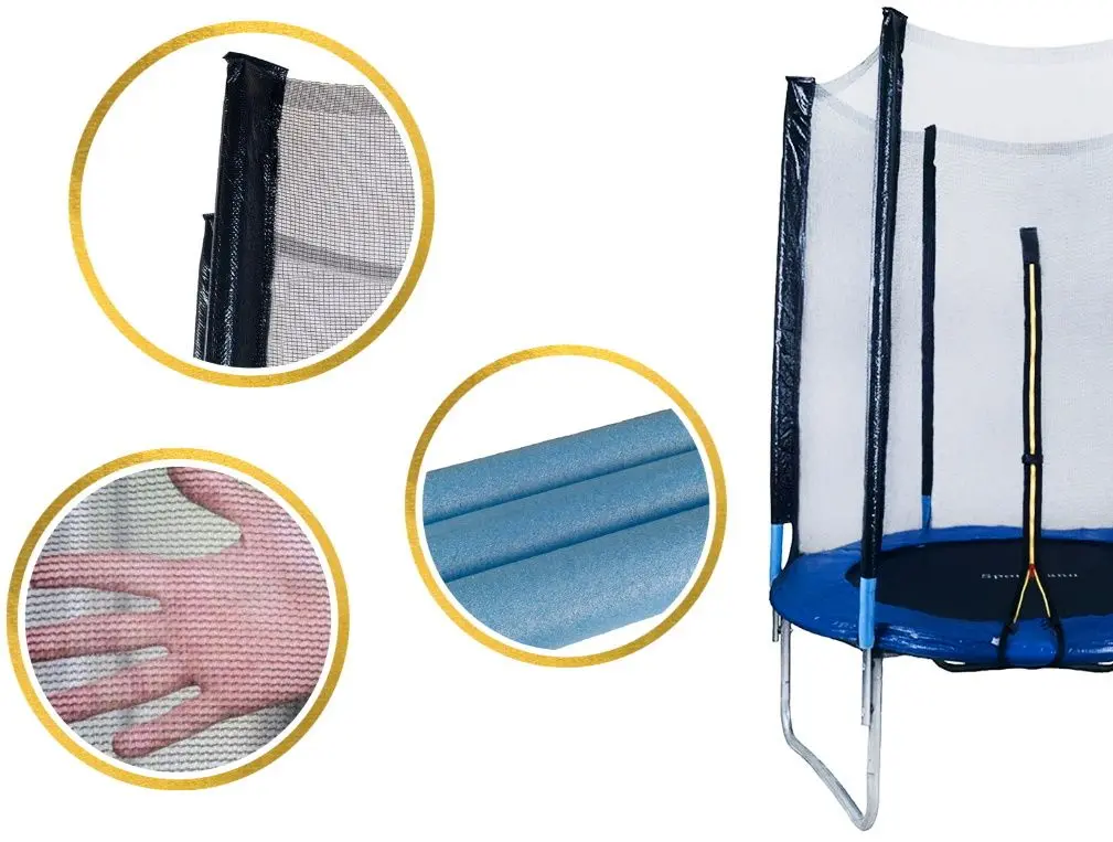 Trambulina cu plasa de protectie Sportmann SM3007 (Black/Blue)