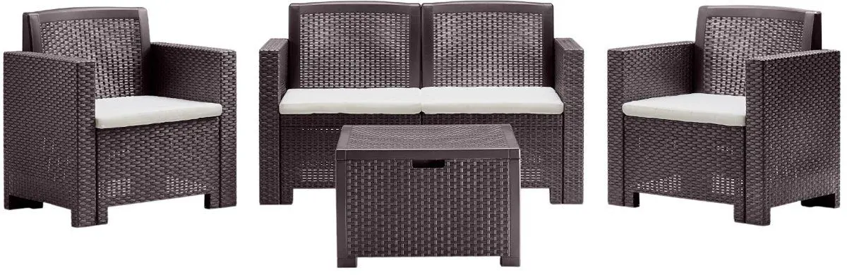 Set mobilier de gradina Bica Alabama 2 (Brown)