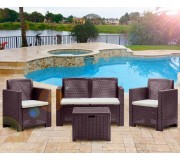 Set mobilier de gradina Bica Alabama 2 (Brown)