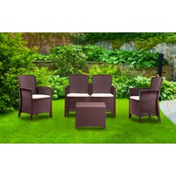 Set mobilier de gradina Bica Lido 2 Storage (Brown)