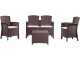 Set mobilier de gradina Bica Lido 2 Storage (Brown)