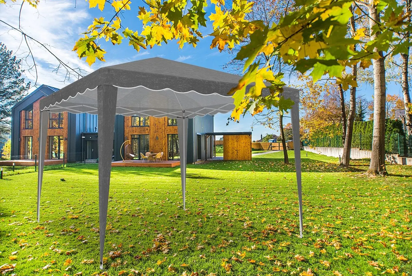 Pavilion de gradina Gotel L33E 3x3 (Grey) - 2