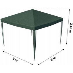 Pavilion de gradina Gotel L33 3x3 (Green) Thumb