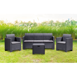 Комплект садовой мебели Bica Nebraska 3 (Graphite)