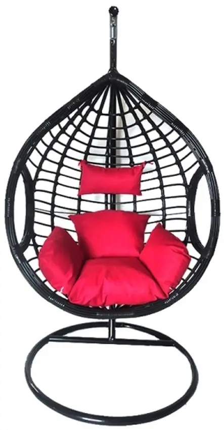 Fotoliu-cocon DeHome L24 (Black/Red)