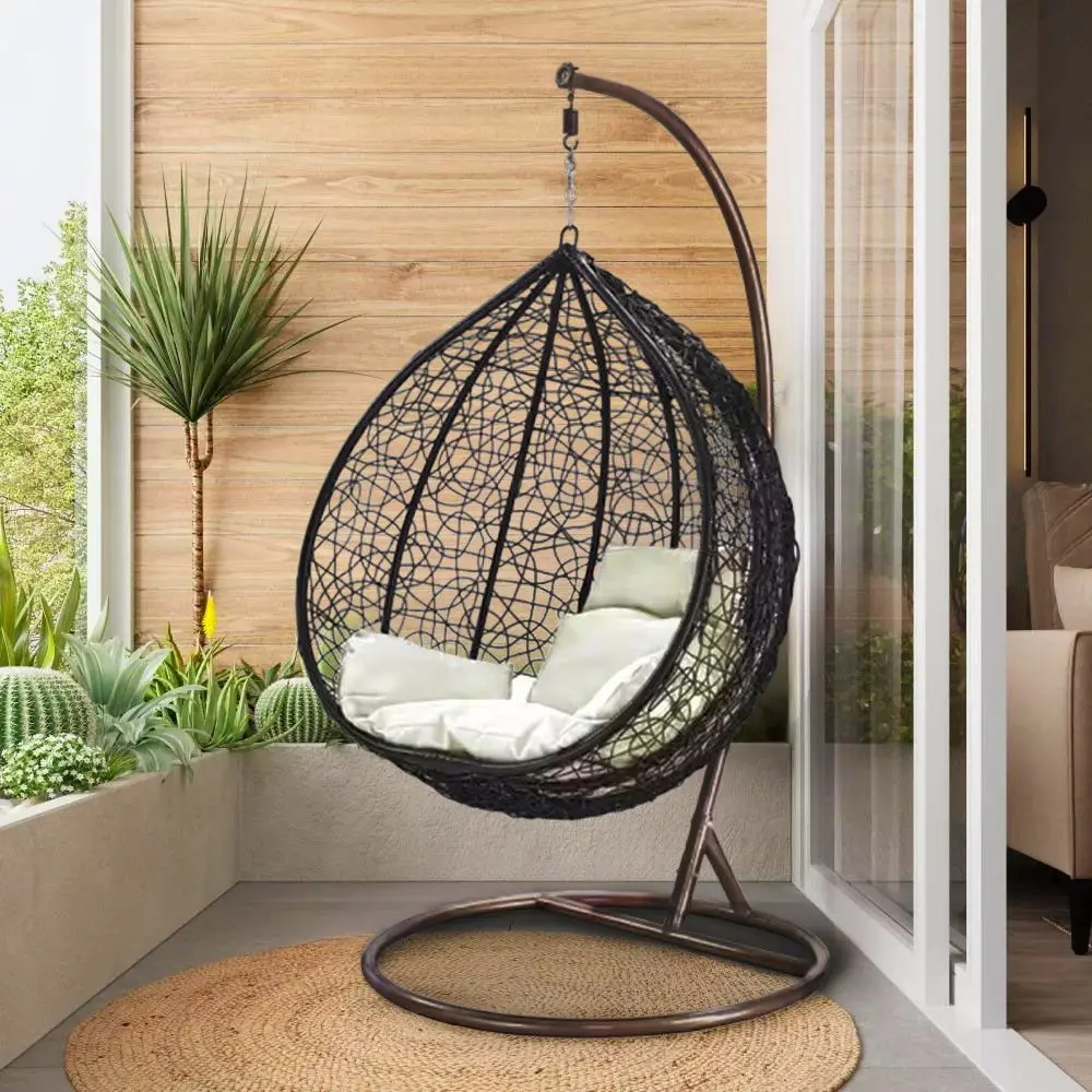 Fotoliu-cocon DeHome L70 (Black/Beige)