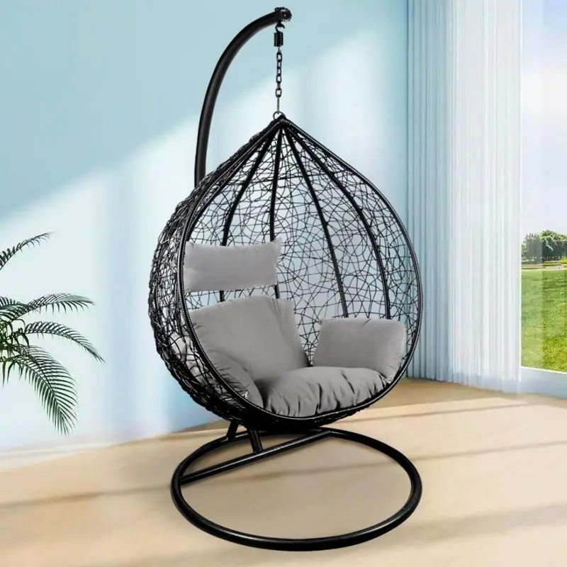 Fotoliu-cocon DeHome L92 (Black/Grey)