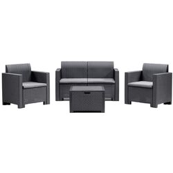 Set mobilier de gradina Bica Nebraska 2 (Graphite) Thumb