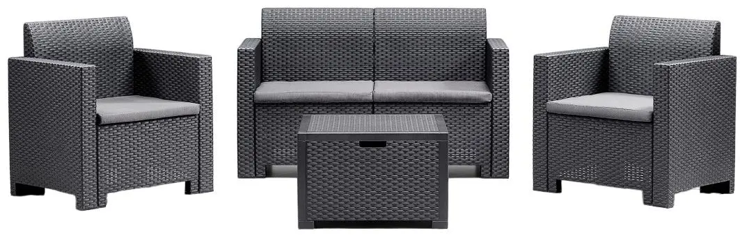 Set mobilier de gradina Bica Nebraska 2 (Graphite)