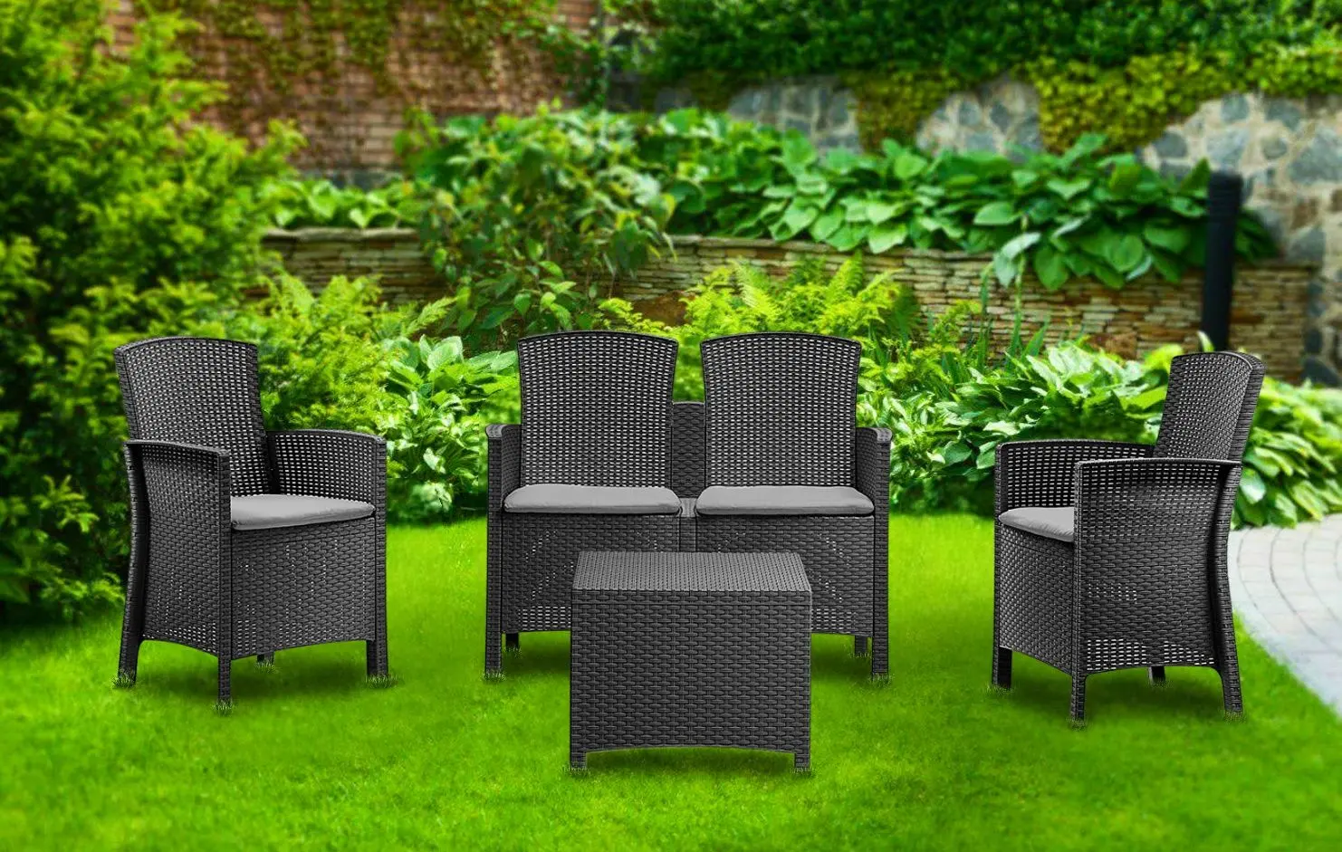 Комплект садовой мебели Bica Lido 2 Storage (Graphite)