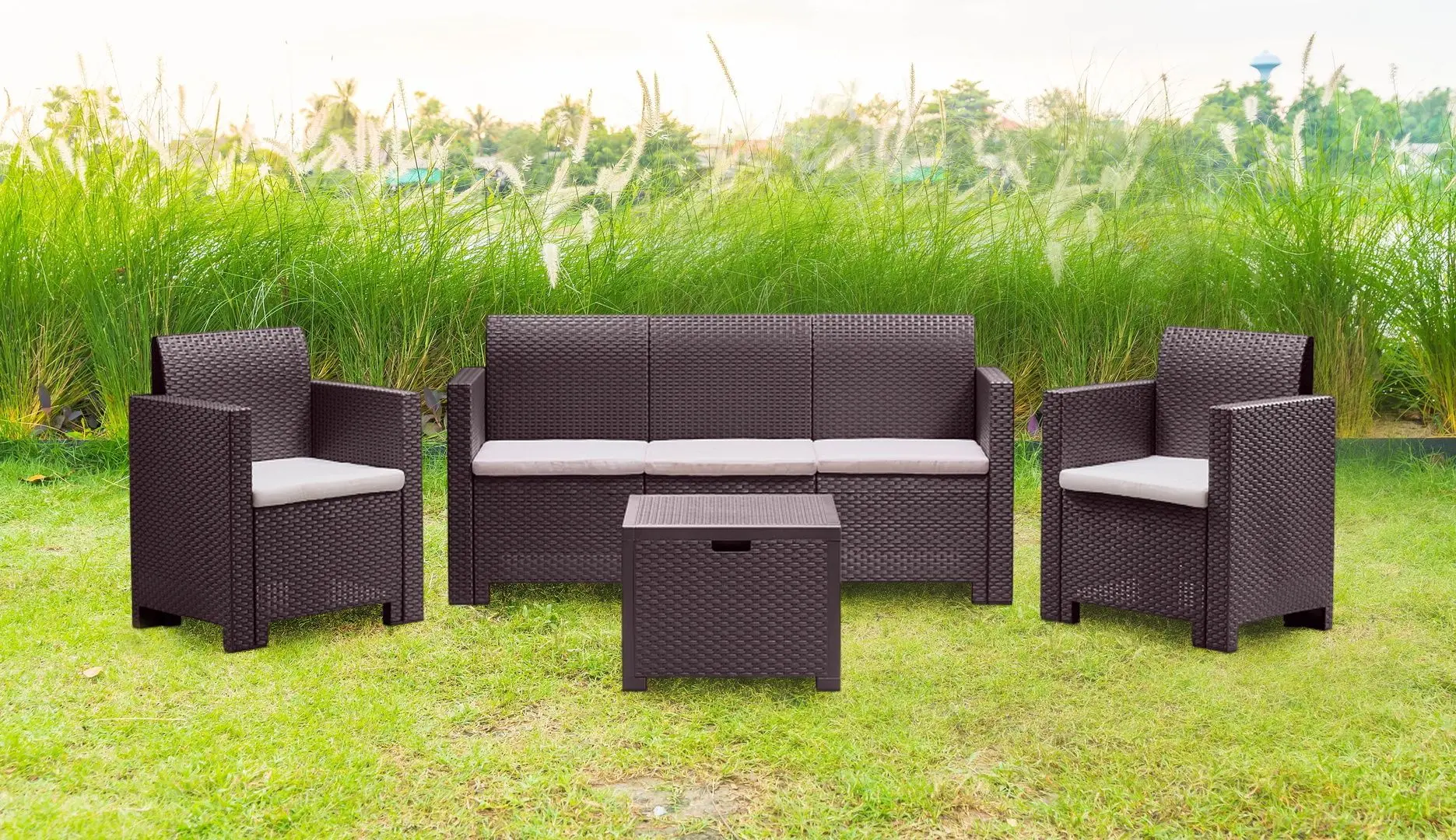 Комплект садовой мебели Bica Nebraska 3 (Brown)