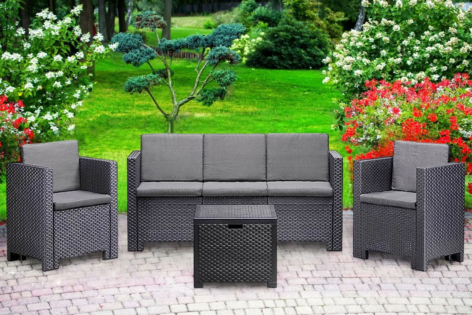 Set mobilier de gradina Bica Colorado 3 (Graphite)