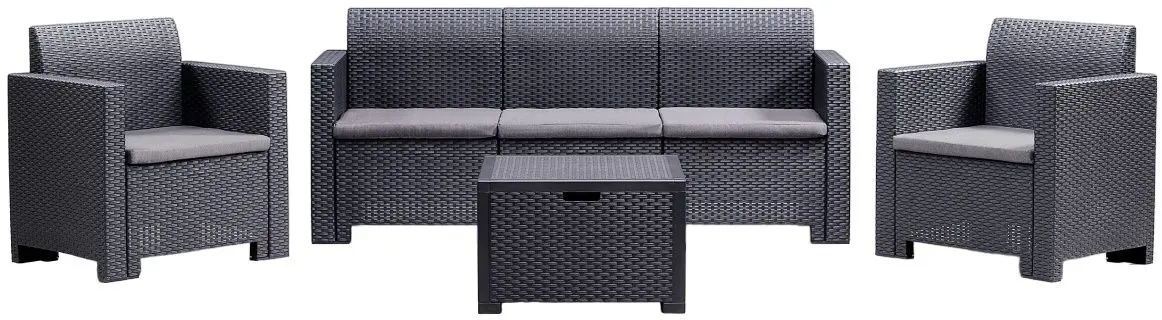 Комплект садовой мебели Bica Nebraska 3 (Graphite)