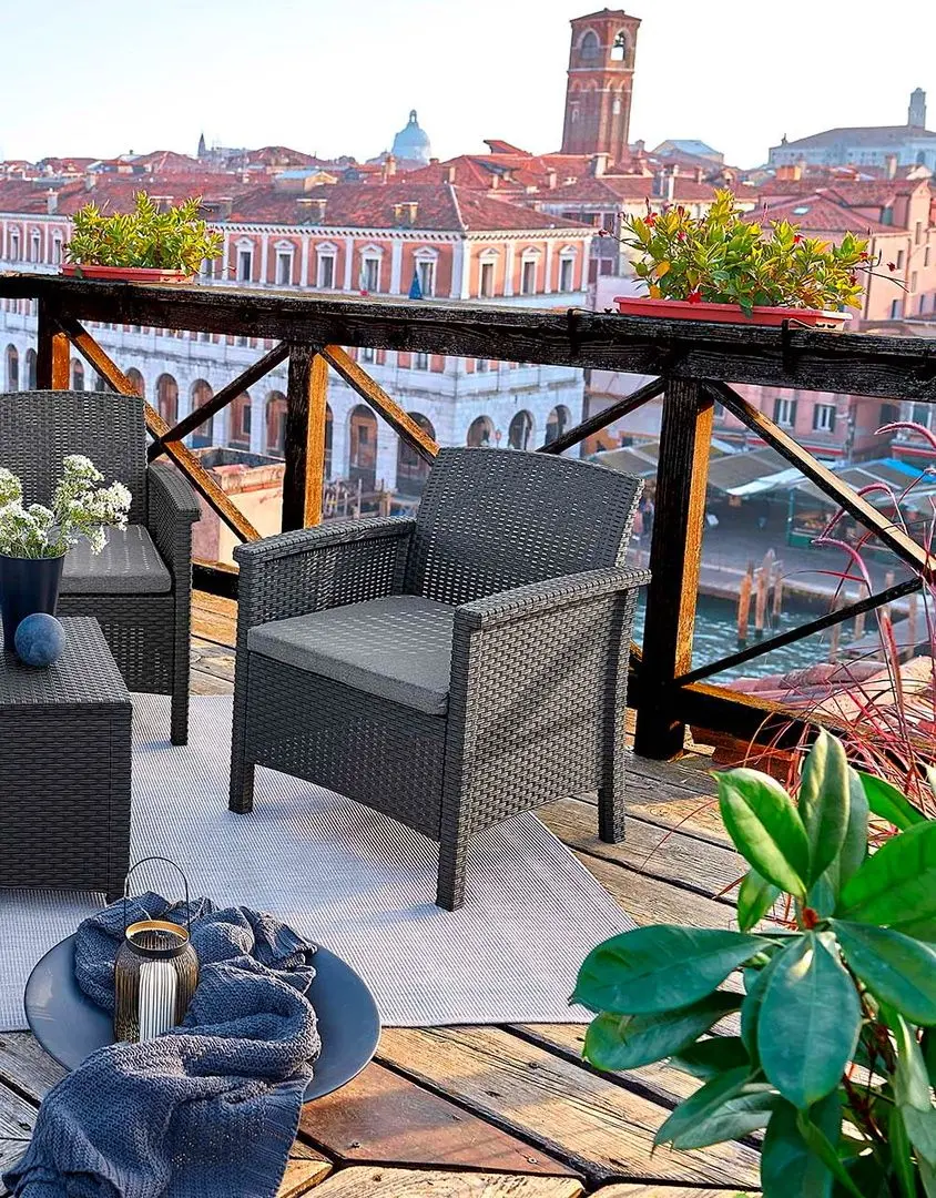 Set mobilier de gradina Bica Venezia 2 (Graphite)