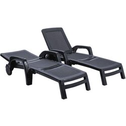 Sezlong Bica Miami (Anthracite) Thumb