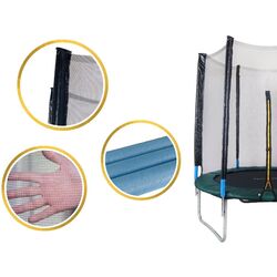 Trambulina cu plasa de protectie Sportmann SM3001 (Black/Green) Thumb