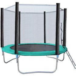 Trambulină cu plasă de protecţie Sportmann SM3002 (Green Light/Black)