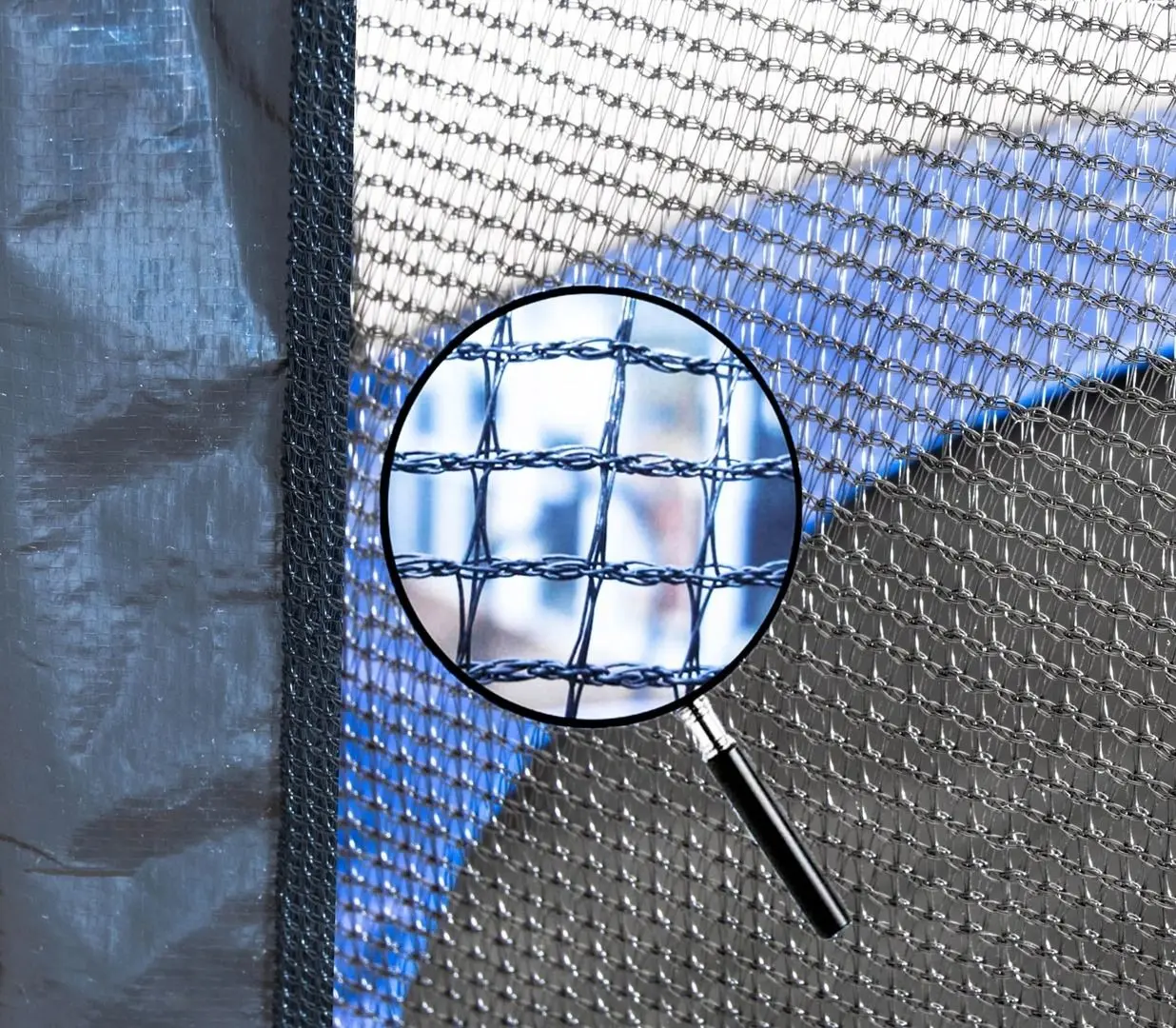 Trambulina cu plasa de protectie Sportmann SM3008 (Black/Blue)