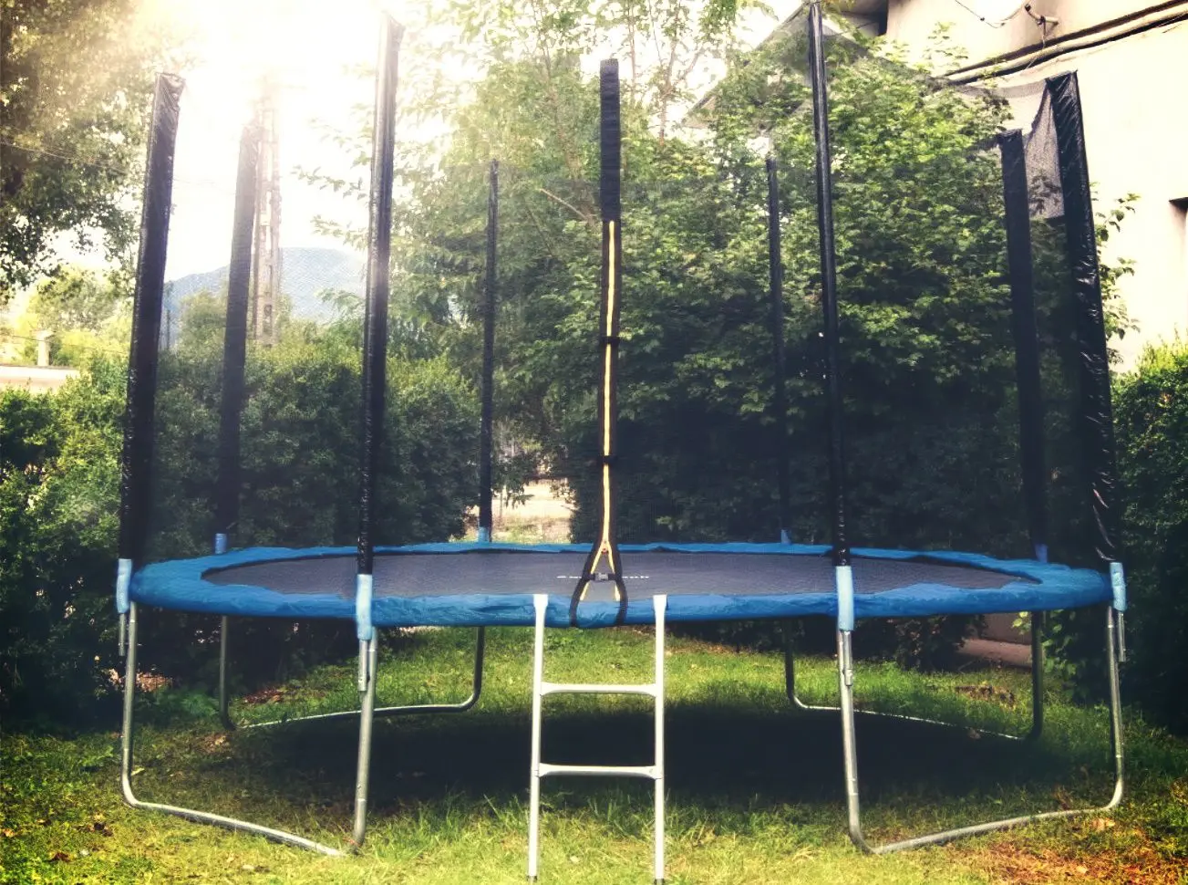 Батут с защитной сеткой Sportmann SM3032 (Blue)