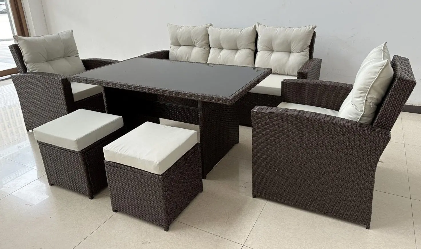 Комплект садовой мебели GardenLine ABI8805 (Brown/Beige) - 4