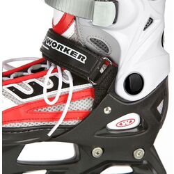Patine cu rotile 2in1 Worker Nolan 37-40 (White/Red) Thumb