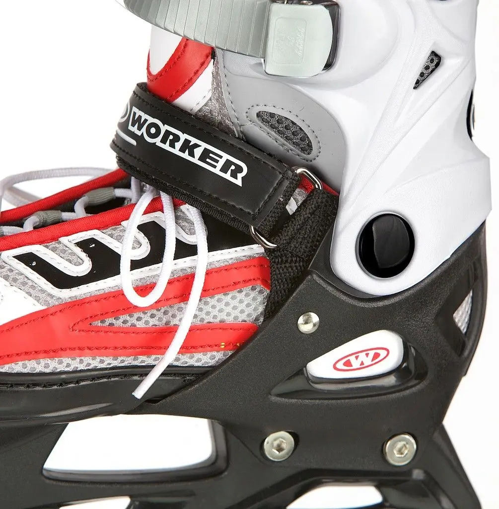 Patine cu rotile 2in1 Worker Nolan 37-40 (White/Red) - 5