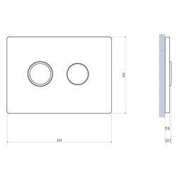 Butonul de scurgere Cersanit Accento Circle (Chrome) Thumb