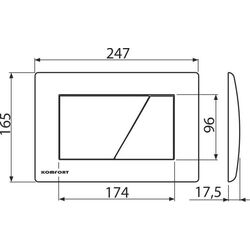 Кнопка смыва Alcaplast Komfort C170 (White) Thumb