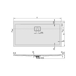 Cadita de dus Sanplast B/SPACE 90x140x3 Thumb