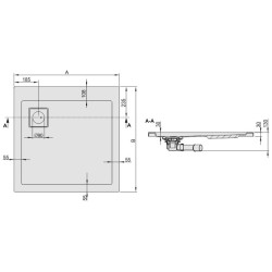 Cadita de dus Sanplast B/SPACE 100x100x3 Thumb