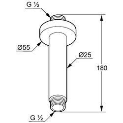 Держатель для душа Kludi A-QA 150 мм Thumb