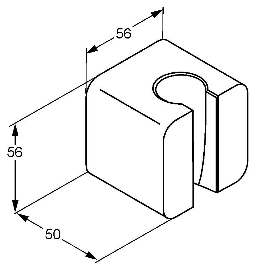 Suport pentru dus Kludi A-QA - 2