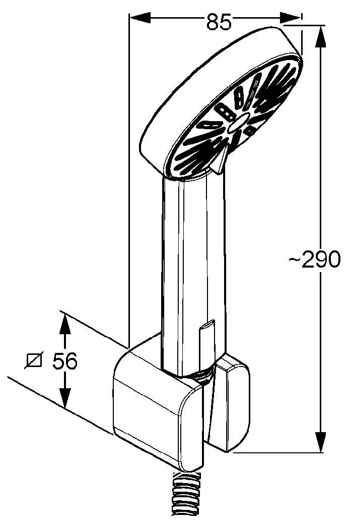 Set de dus Kludi A-QAb (6565005-00) - 2