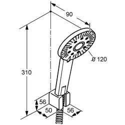 Set de dus Kludi A-QAs 3S Thumb