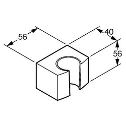 Держатель для душа Kludi Joop Thumb