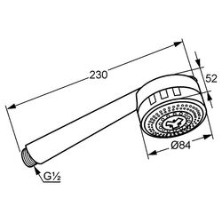 Душевая лейка Kludi Zenta 2S Thumb