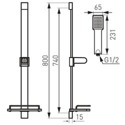 Set de dus Ferro Quadro N110 (Chrome) Thumb