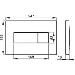 Кнопка смыва Alcaplast M371 (Chrome) Thumb