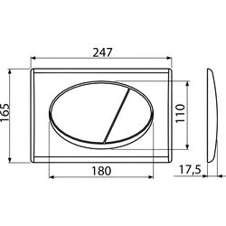 Кнопка смыва Alcaplast M70 (White) Thumb