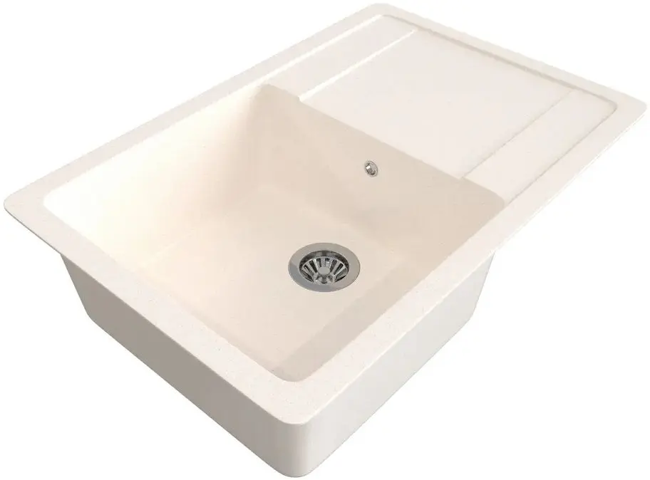 Кухонная мойка Gamma Stone GS-15 (White) - 2