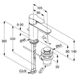Смеситель Kludi Objekta 322330575 (умывальник) Thumb