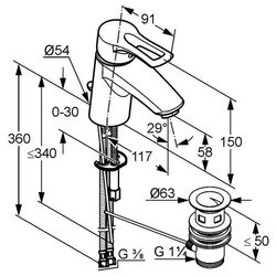 Baterie Kludi MX 331250562 (lavoar) Thumb