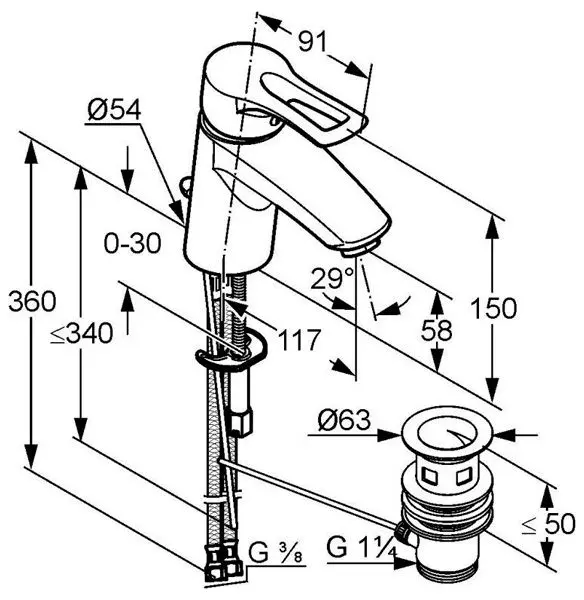 Baterie Kludi MX 331250562 (lavoar) - 2