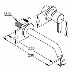 Baterie Kludi Zenta 382450575 (lavoar) Thumb