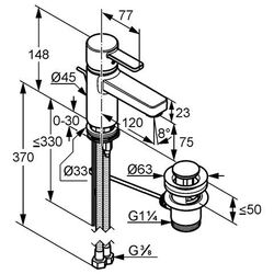 Baterie Kludi Zenta 382600575 (lavoar) Thumb