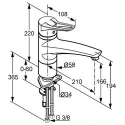 Baterie Kludi MX 399040562 (chiuveta) Thumb