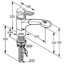 Baterie Kludi MX 399410562 (chiuveta) Thumb
