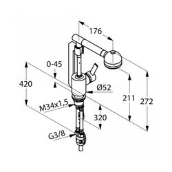 Baterie Kludi Zip 42101Z175 (chiuveta) Thumb