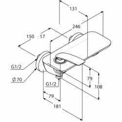 Baterie Kludi Balance 527100575 (dus) Thumb