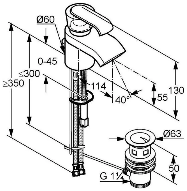 Baterie Kludi JOOP! 550240575 (lavoar) - 2